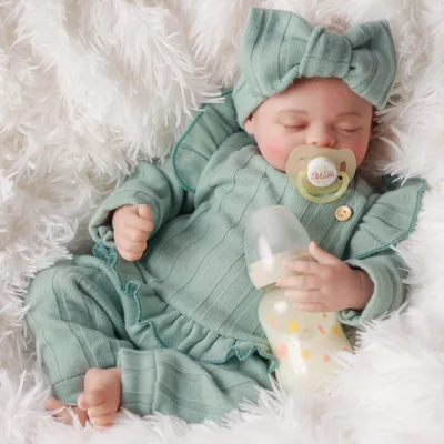 Image de Poupée Reborn réaliste de 43 cm avec tête peinte à la main