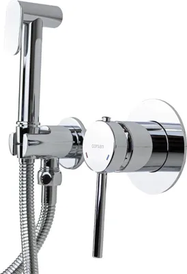 Zdjęcie produktu dla Corsan | Bateria podtynkowa do bidetu – 101 cm – chrom – Eco Saving – wysokiej jakości bateria mieszająca