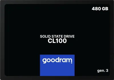 Zdjęcie produktu dla Goodram CL100 gen.3, 480 GB, 2.5", 540 MB/s, 6 Gbit/s