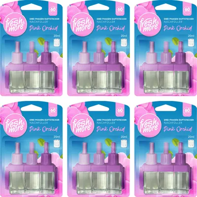 Produktbild von Fresh & More Nachfüllflakons 6x 20ml - Kompatibel mit 3Volution, Pink Orchid