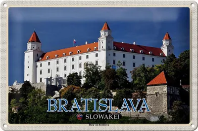 Produktbild von Blechschild Reise 30x20cm Bratislava Slowakei Burg von Bratislava