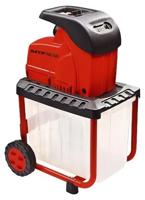 Produktbild von MTF PSE 250 L Elektro Gartenhäcksler + Fahrvorrichtung - 2in1 Leisehäcksler, 2500W, Schnittstärke 40mm, 60L Fangbox