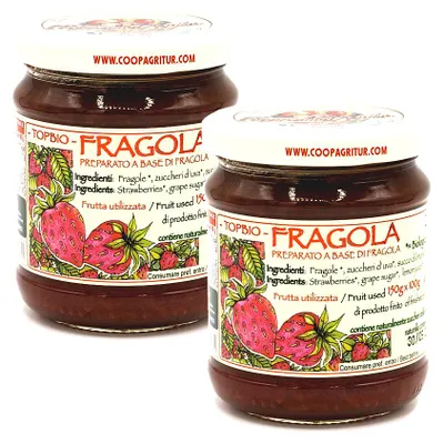 Produktbild von Agritur -  Erdbeerkompott ohne Zuckerzusatz - nur Fruchtzucker - 2 x 210 g