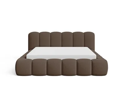 Produktbild von Chilly Möbel Design Polsterbett Stone Braun Bouclé Stoff 180x200 cm mit Stauraum Quelle 25