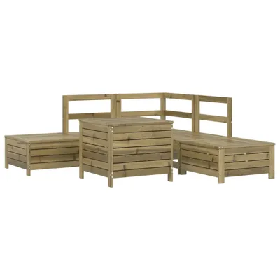 Produktbild von vidaXL 6-tlg. Garten-Sofagarnitur Kiefernholz Imprägniert