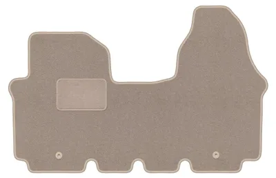 Obrázok produktu pre Velúrové autokoberce pre: Renault Trafic II 2001-2014 (úžitkový) – sada 4 ks, béžové, na mieru – Wielganizator LUX