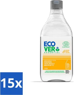 Produktbild von Ecover - Essential Geschirrspülmittel - Zitrone - 450 ml - Vorteilspack - 15 Stücke