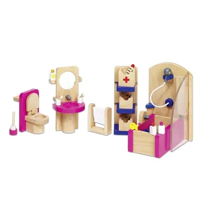 Produktbild von Goki Puppenhausmöbel Badezimmer