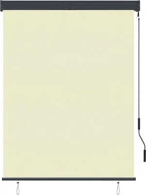 Produktbild von vidaXL Außenrollo 120 x 250 cm Cremeweiß