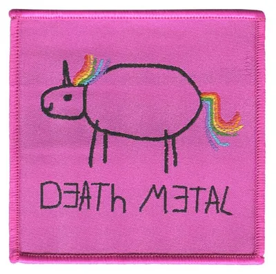 Produktbild von Death Metal Patch  Einhorn multicolor Standard