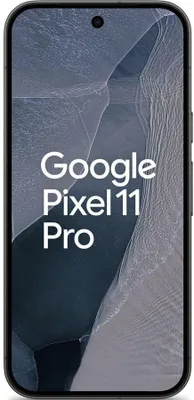 Produktbild von Google Pixel 11 Pro, 1280 x 2856 Pixel, 16 GB, 512 GB, 50 MP, Android 17, Schwarz