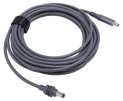 Image de Câble d'alimentation USB-C vers CC Satellite avec voyant LED rouge et bleu - Câble USB Type-C vers CC pour usage extérieur, 5 m / 16 pieds