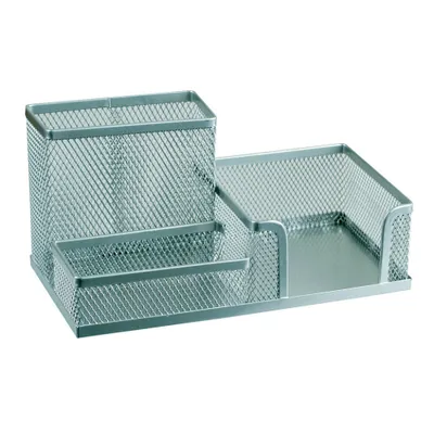 Image de Organisateur de supports en fil métallique 3 pièces, argent