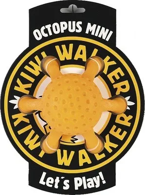 Obrázek produktu pro Hračka pro psy Kiwi Walker chobotnice TPR pěna 20 cm oranžová