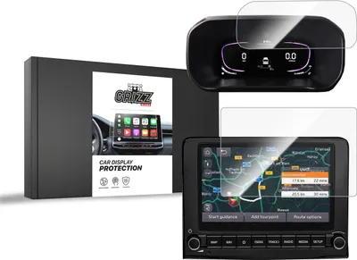 Produktbild von Keramische Autodisplayfolie 2in1 für Kia Stonic 8" (2024-2025), Grizz Protector