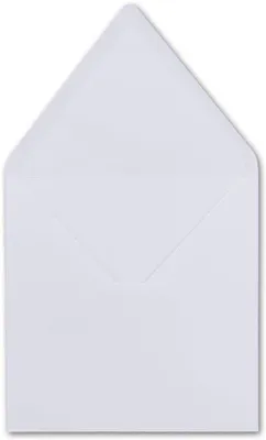 Productafbeelding van Witte vierkante enveloppen 12,5 x 12,5 cm – 120 g/m² – natte plakrand – zonder venster – ideaal voor kerstkaarten, uitnodigingen en CD/DVD-hoesjes