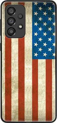 Produktbild von König Design Hülle kompatibel mit Samsung Galaxy A33 5G Kunststoff Soft Handyhülle - Handy Case USA Flagge