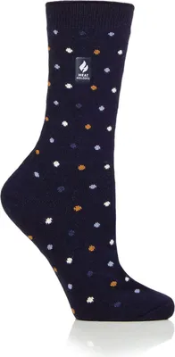 Produktbild von Damen Ultraleichte Turlan Spots Socken – Marineblau & Dämmerungsblau