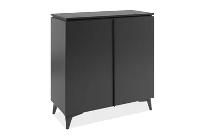 Produktbild von Kommode >Bertrix< in Schiefer dunkel / anthrazit - 88x92x40cm (BxHxT)