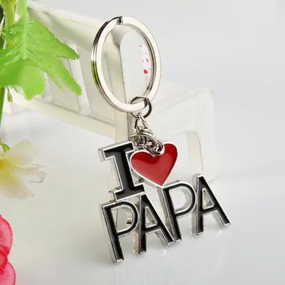 Image de CHPN – Porte-clés "Je t'aime, Papa" – Porte-clés "Je t'aime, Papa" – Cadeau pour la fête des pères – Je t'aime, Papa – Cadeau pour votre père – Papa