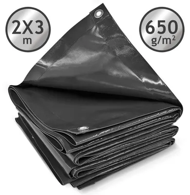 Obrázek produktu pro JAGO Plachta 650 g/m², hliníková oka, antracit, 2 x 3 m