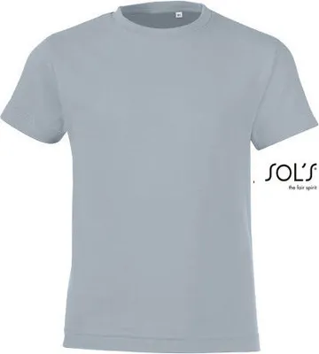 Produktbild von SOL´S , Kids´ Round Collar T-Shirt Regent Fit , Pure Grey , 10 Jahre (130/140)