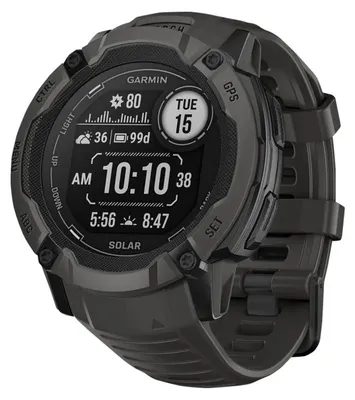 Immagine prodotto di Garmin Instinct 2X Solar 2,79 cm (1,1") MIP 50 mm Digitale 176 x 176 pixel Touchscreen Grafite GPS (satellite)