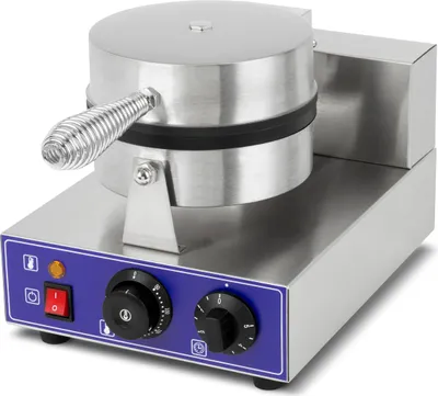 Obrázek produktu pro VERTES Vaflovač na belgické vafle Elektrický 1000W nerezový (funkce časovače až 5min, plynule nastavitelná teplota 50-300 °C)