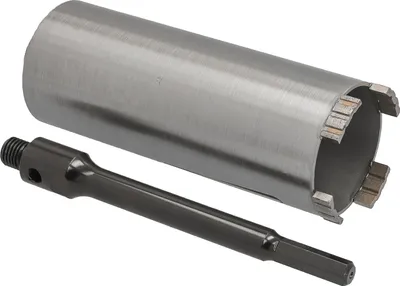 Produktbild von Diamantbohrkrone Ø 72 mm Nutzlänge 1Diamantbohrkrone Ø 32 mm Nutzlänge 180 mm mit 6-kant-Aufnahme 200 mm Segmenthöhe 10 mm Di80 mm mit 6-kant-Aufnahme 200 mm Segmenthöhe 10 mm Diamant Bohrkrone Trockenbohrkrone Kernbohrer Betonbohrkrone Kernbohrkrone BTEC