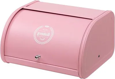 Image de Boîte de rangement en métal inoxydable, rose