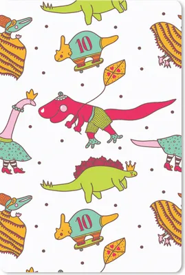 Produktbild von MuchoWow® Mauspad Mousepad Muster - Dino - Farben - Jungen - Kinder - Kind 40x60 cm - Mousepads - Maus Mat - Pad - Mausunterlage - Schreibtisch Accesoire