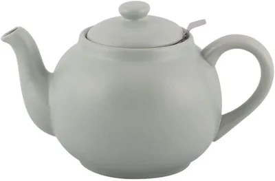 Produktbild von PLINT Teekanne aus Steingut Teekanne mit Edelstahlsieb, Keramik-Teekanne für 6–8 Tassen, 1500 ml  grün
