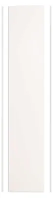 Produktbild von Duschspa Aluverbundplatte 40x210cm Weiß matt Duschrückwand mit Alu-Abschlussprofil Fliesenersatz 3mm Wandpaneele