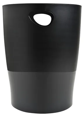 Produktbild von Exacompta EcoBin Papierkorb 15L mit Griffen Schwarz Blauer Engel