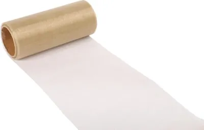 Zdjęcie produktu dla Beżowa Organza na Szpuli - Szerokość 12 cm, Długość 9m