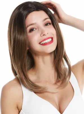 Produktbild von WIG ME UP Perücke schulterlang Mittelscheitel Balayage Braun Blond GFW3386-G322