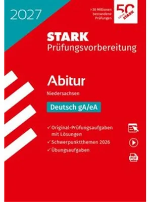 Zdjęcie produktu dla STARK Deutsch gA/eA - Abitur 2027 Niedersachsen - Prüfungsvorbereitung
