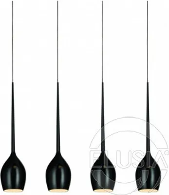 Produktbild von Izza Pendelleuchte Schwarz 105 x 120 cm, 4-flammig E14, höhenverstellbar