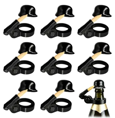 8er-Set Bierflaschenhelm Soldat, lustige Flaschenverschlüsse