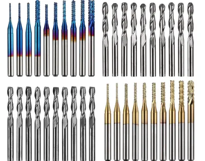 Produktbild von Twotrees 40 PCS Schaftfräser CNC Router Bits für  TTC 450/ TTC450 Pro CNC-Fräsmaschine