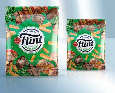 Produktbild von Zwieback FLINT gesalzen mit Schaschlikgeschmack 5x70g