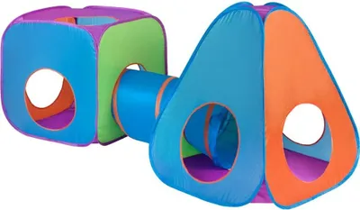 Produktbild von Baby Mix 3in1 Zelt orange und blau