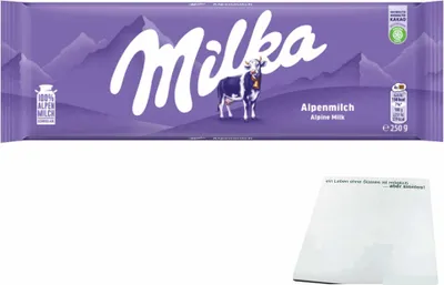 Produktbild von Milka Alpenmilch (250g Großtafel) + usy Block