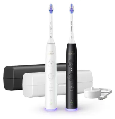 Obrázek produktu pro Philips Sonicare 6500 series 6500 HX7419/01 Sonický kartáček  generace, Dospělý, Sonický, Citlivý, Bělicí, 62000 pohybů za minutu, Černá, Bílá, 2 min