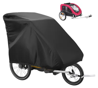 Immagine prodotto di Solidchoice - Copertura universale per rimorchio per biciclette, realizzata in tessuto Oxford 420D