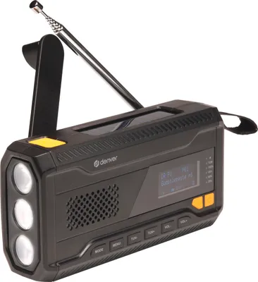 Produktbild von DENVER SCD-2033 Notfallradio DAB+-Taschenradio, Farbe:Schwarz