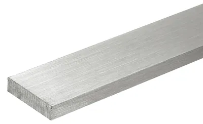 Edelstahl-Stange 316L, 300x25x6 mm, gebürstet, 1 Stück