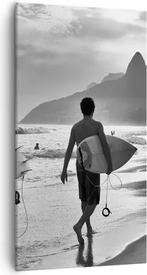 Produktbild von Bild auf Leinwand - Leinwandbild - Meer Welle Surfen - 55x100cm - Wand Bild - Wanddeko - Wandbilder - Leinwanddruck - Bilder - Kunstdruck - Wanddekoration - Leinwand bilder - Wandkunst - PA55x100-3745