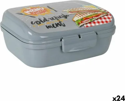 Obrázok produktu pre Sendvičová plechovka Titiz plast 1 L 16 x 12 x 6,5 cm (24 kusov)