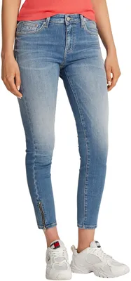 Productafbeelding van Tommy Jeans dames jeans, model Sophie, skinny fit, lage taille, blauw (medium denim), maat 34W/2